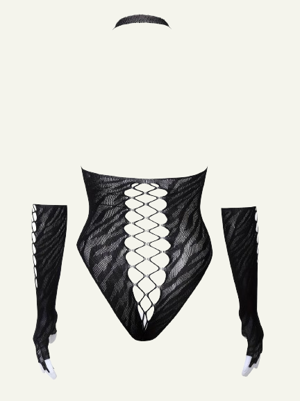 Fishnet Tiger Bodysuit