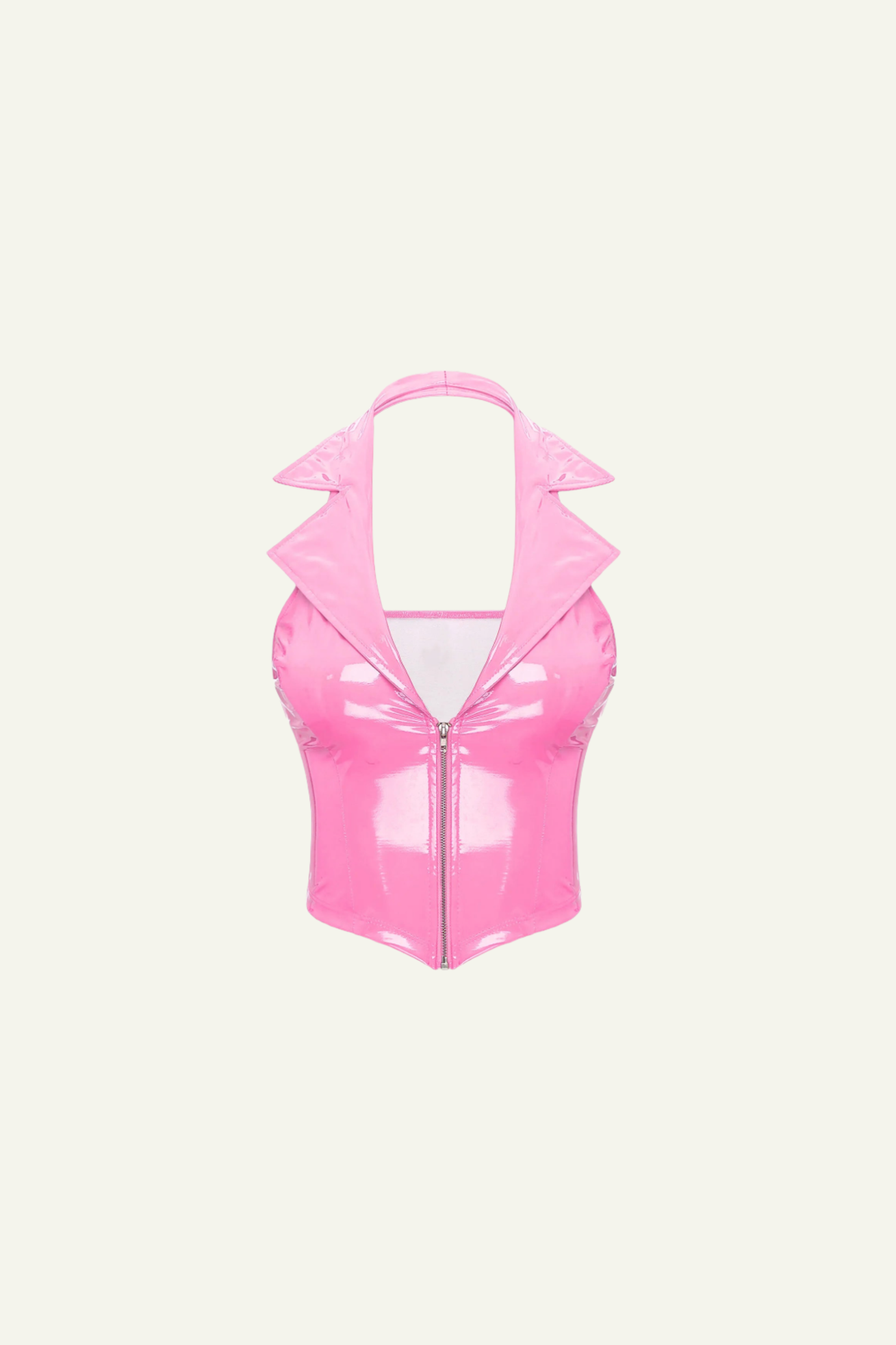 Latex Barbie Vest with Collar