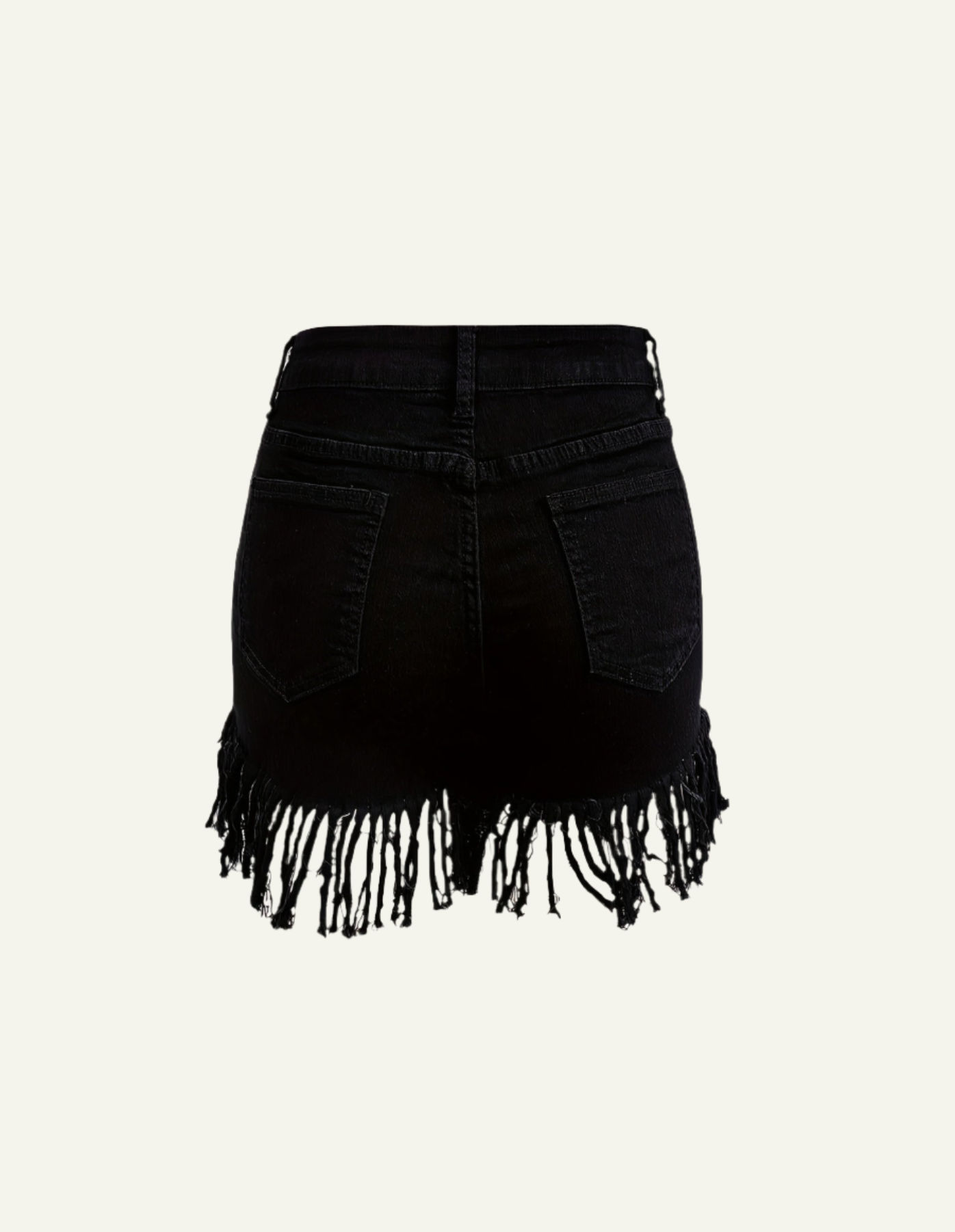 High Waisted Fringe Shorts