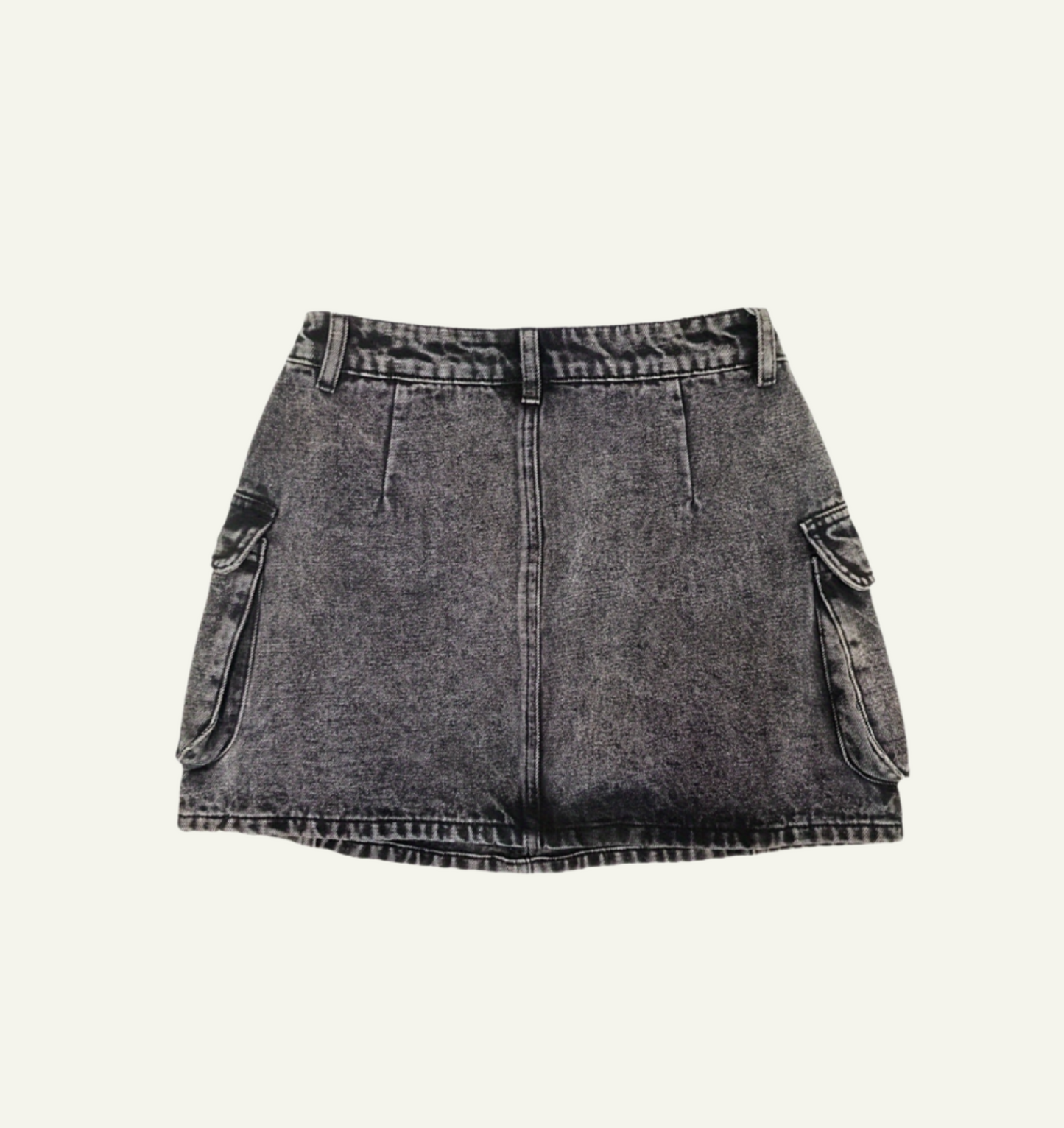 High-Waisted Denim Skirt