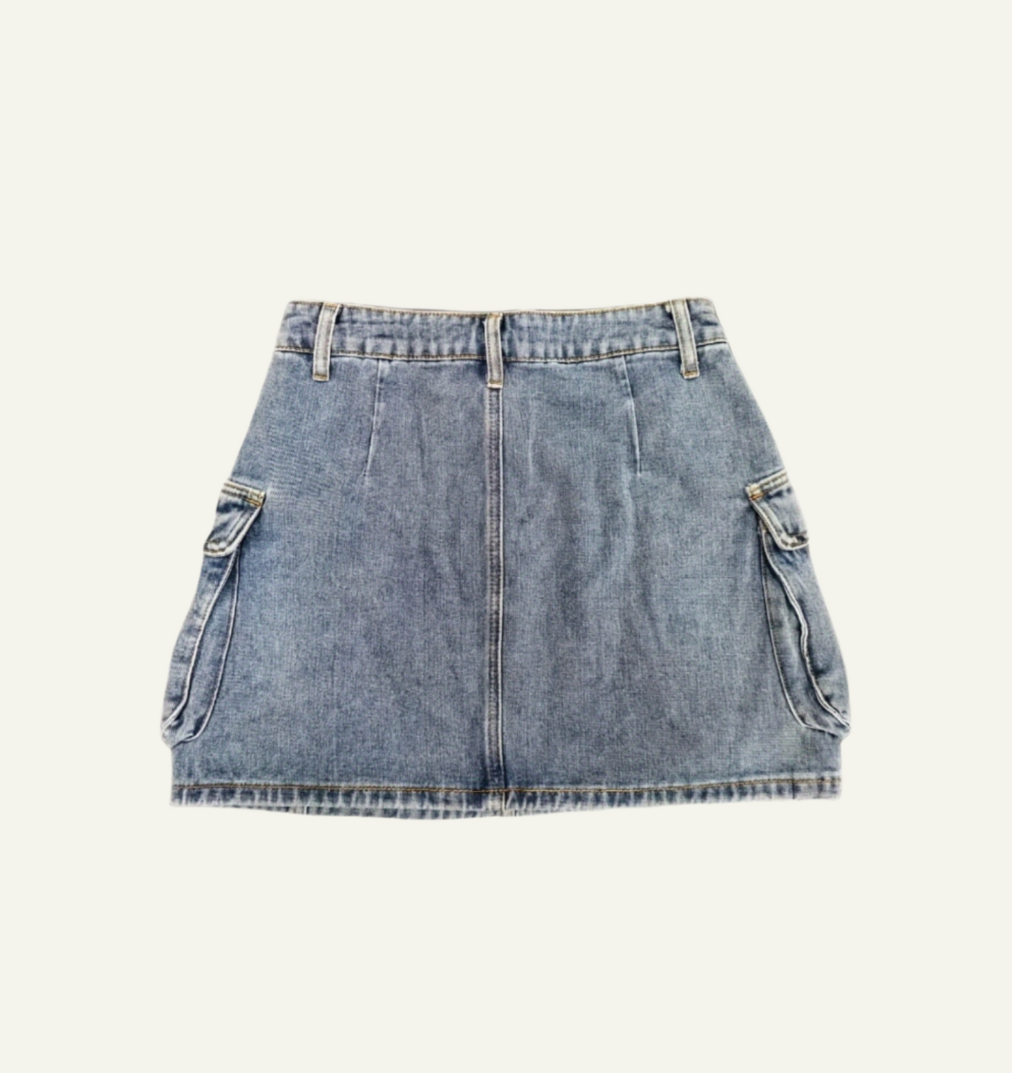 High-Waisted Denim Skirt