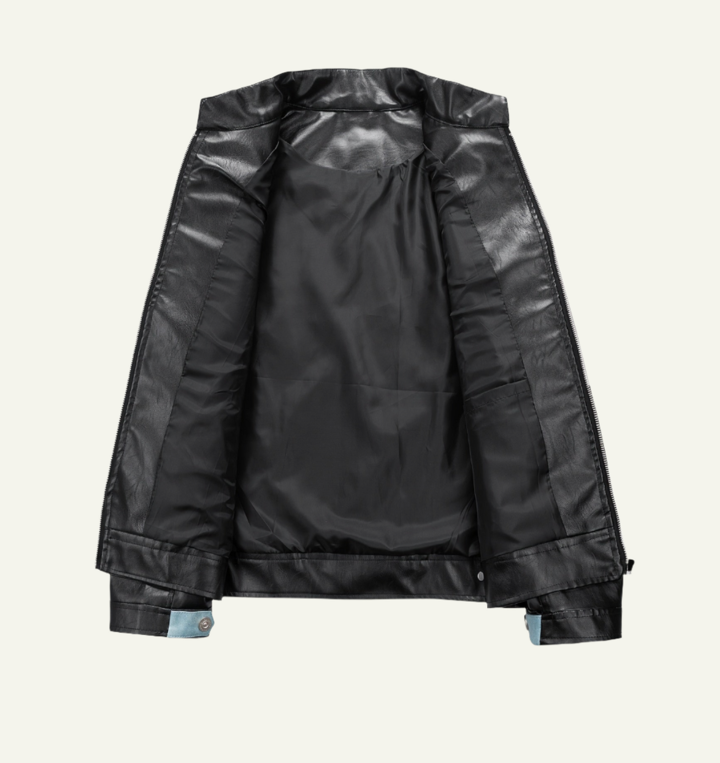 Color-Touched Leather Jacket