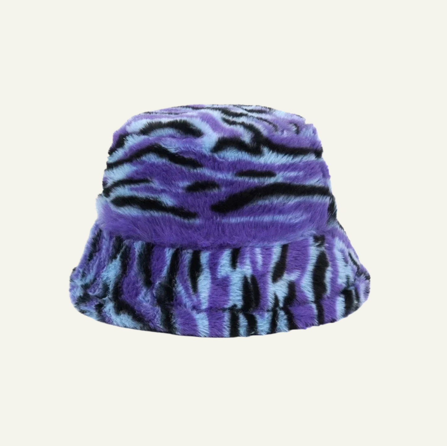 Fluffy Fur Leopard Bucket Hat