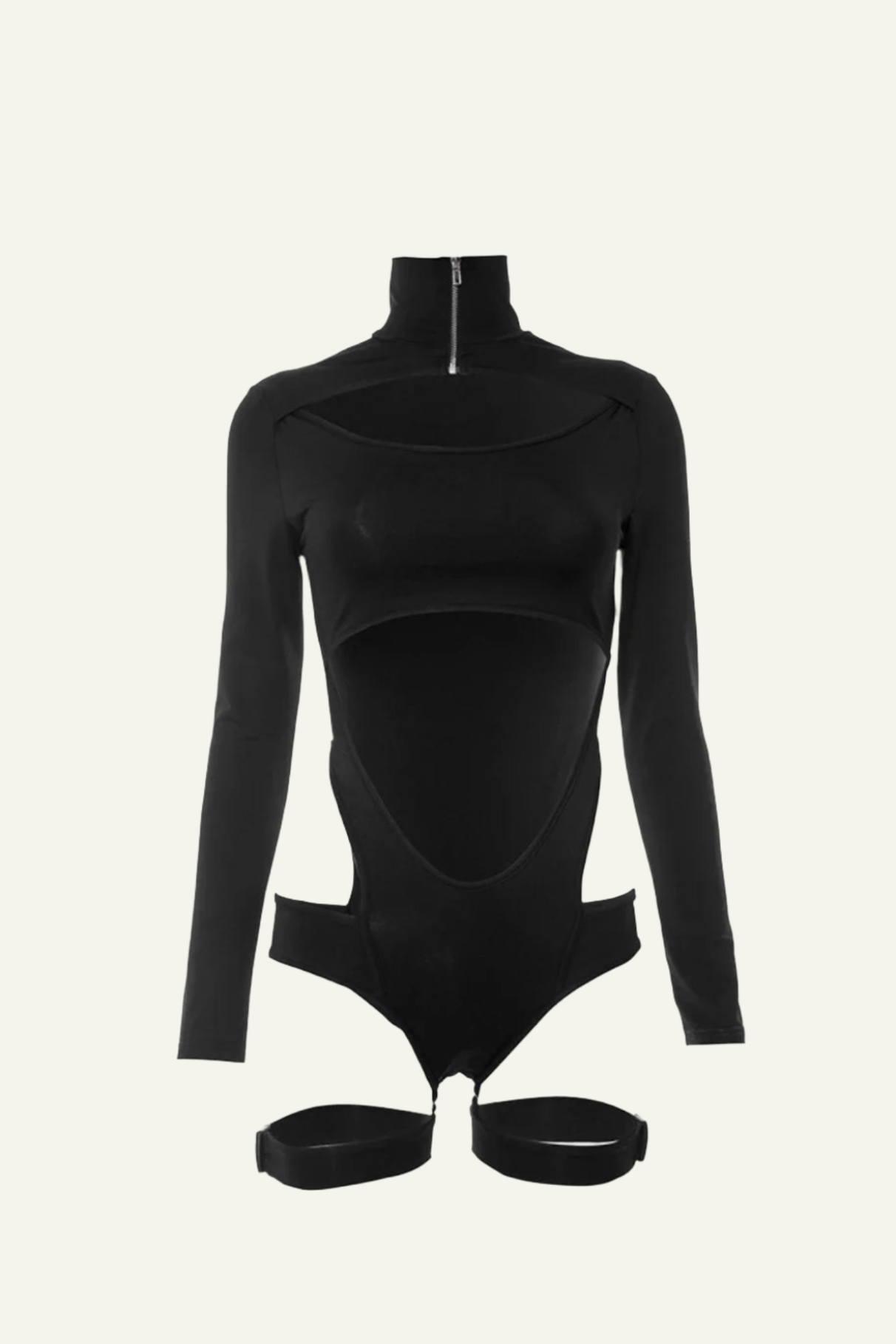 Cut Out Bodysuit with Suspenders