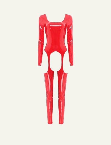 Skinny Latex Jumpsuit