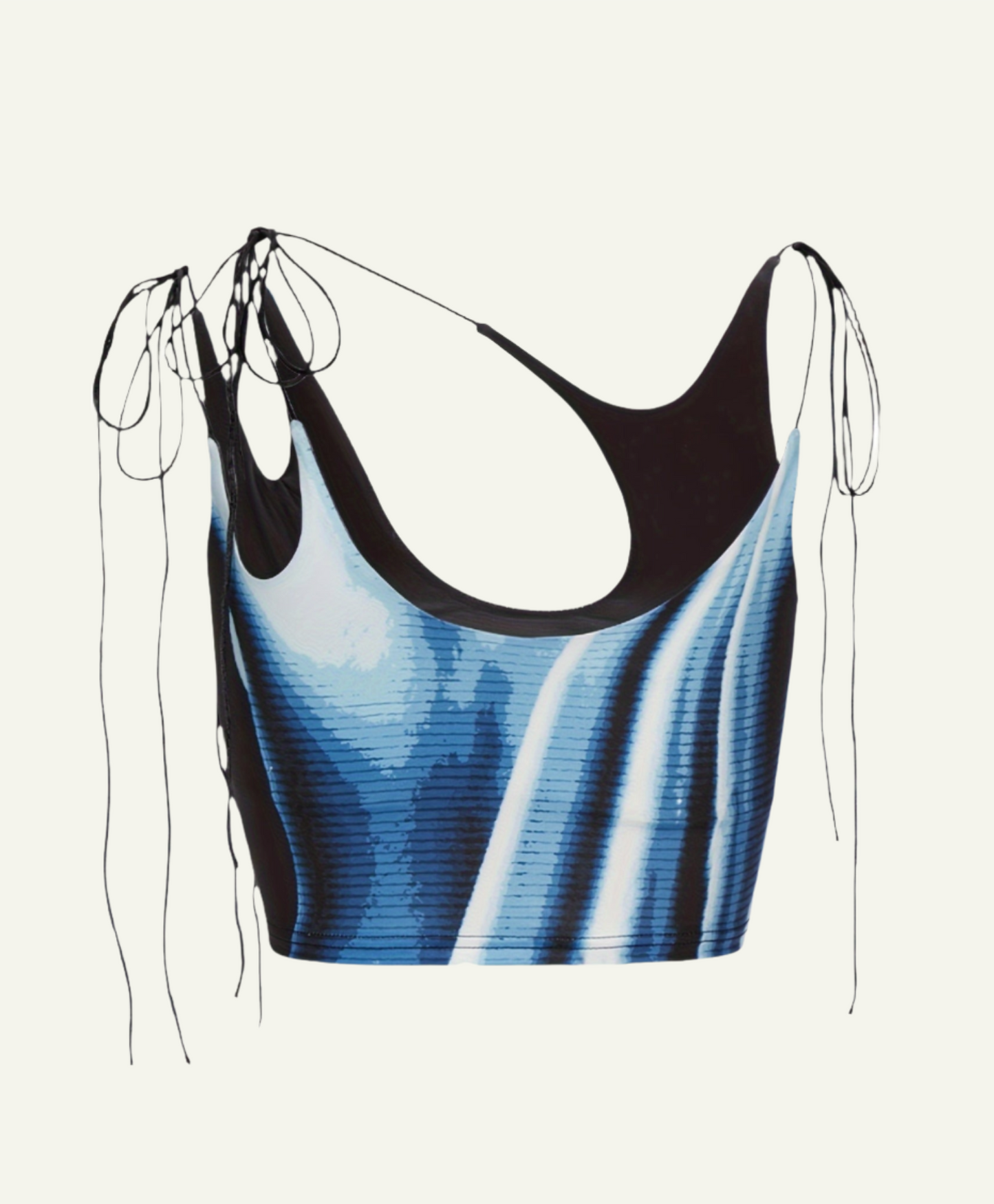 Asymmetrical Bodypaint Cut Out Top