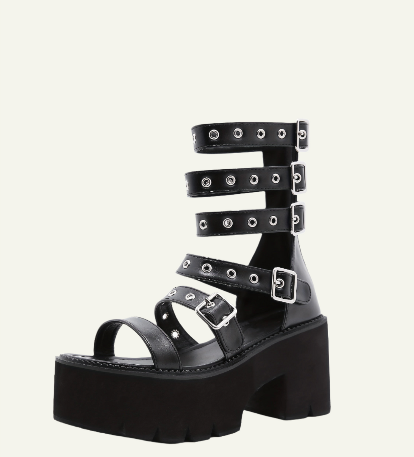 Heeled Plateau Sandals