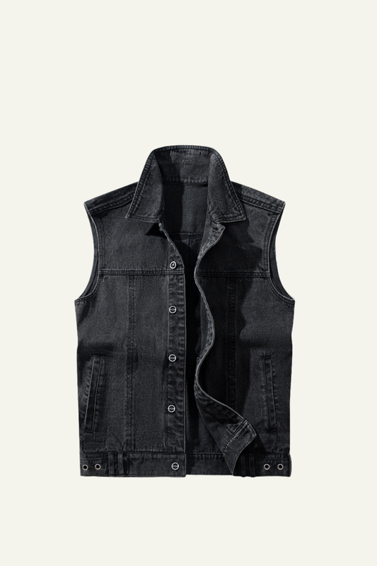 Washed Out Denim Vest