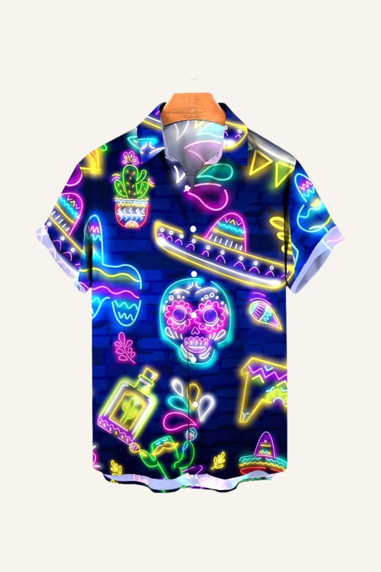 Vibrant Neon Mexican Shirt