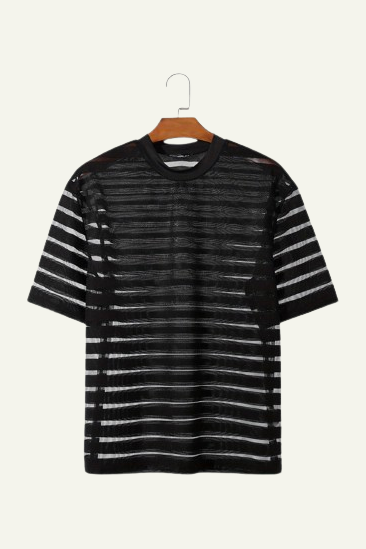 See Through Stripes T-Shirt