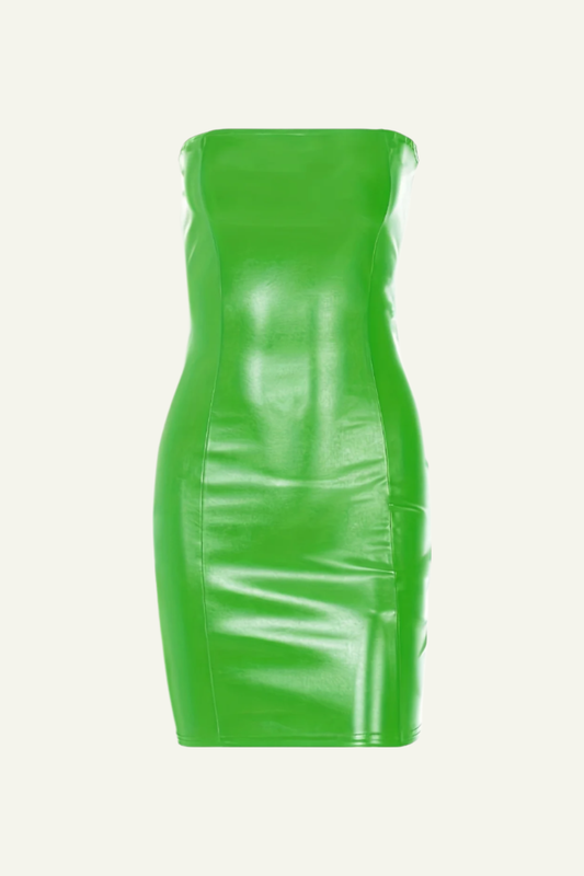 Groovy Leather Tube Dress