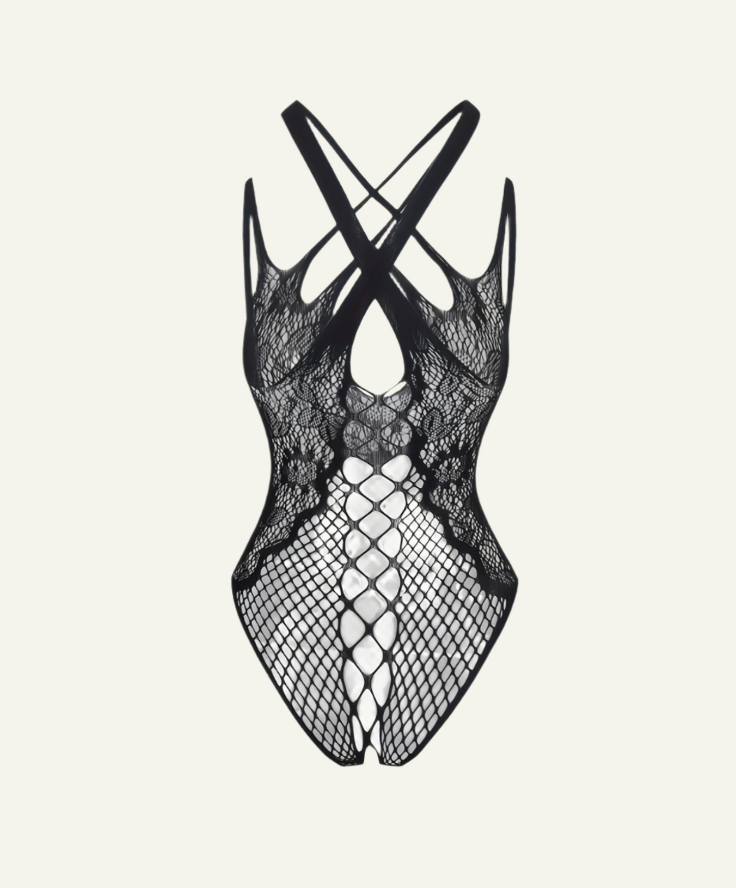 Kinky Jacquard Fishnet Bodysuit