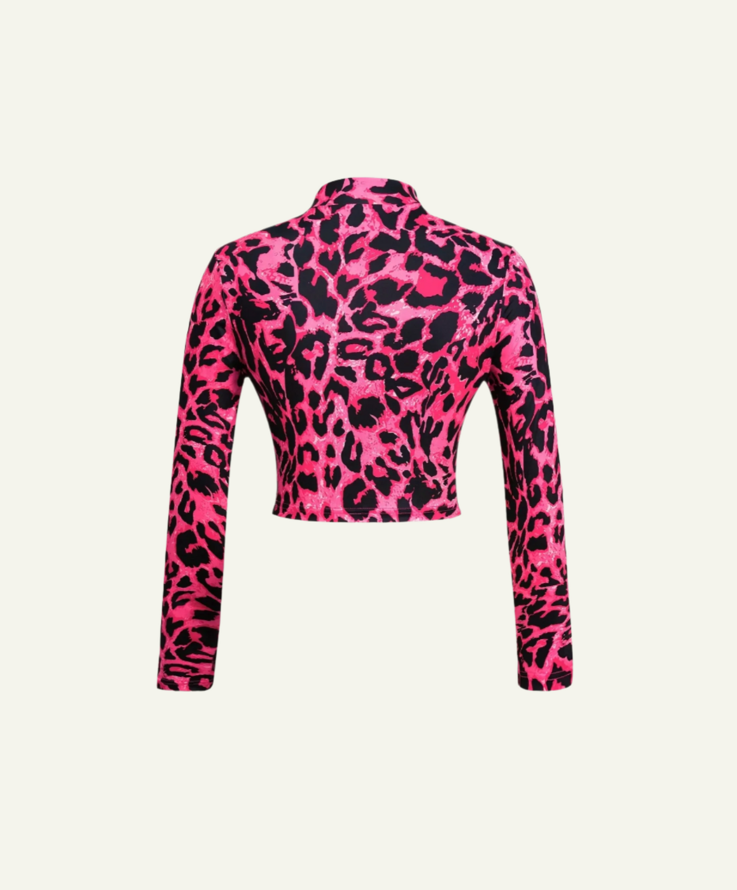 Pink Leopard Barbie Crop Top