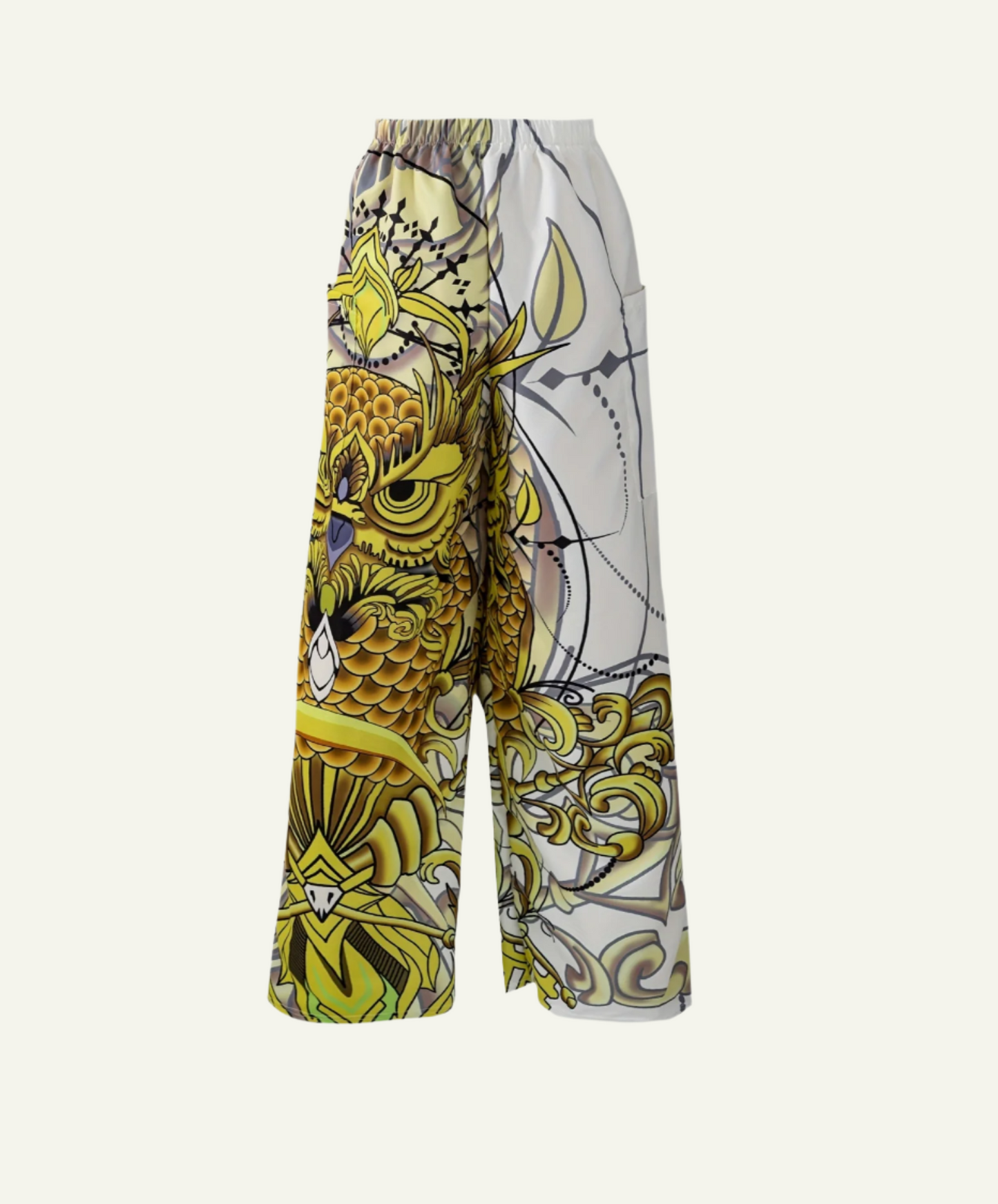 Trippy Owl Splicing Pants