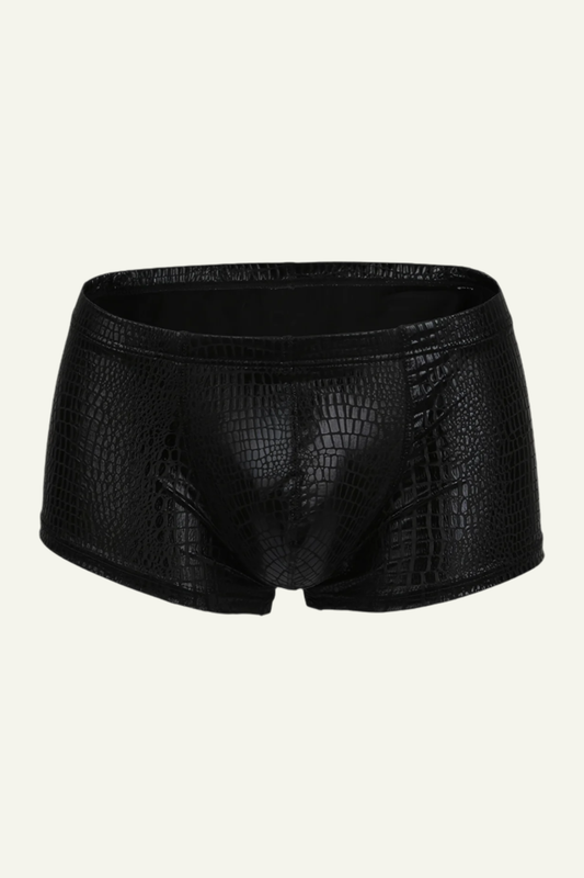 Metallic Snake Skin Shorts