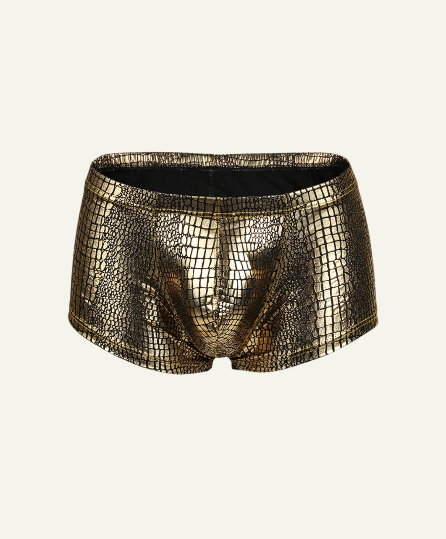 Metallic Snake Skin Shorts