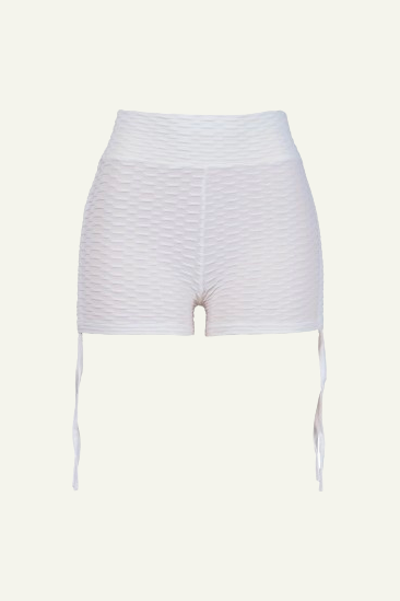 High-Waist Ruched Shorts