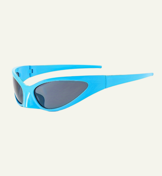 Electric Blue Oversized Glasses