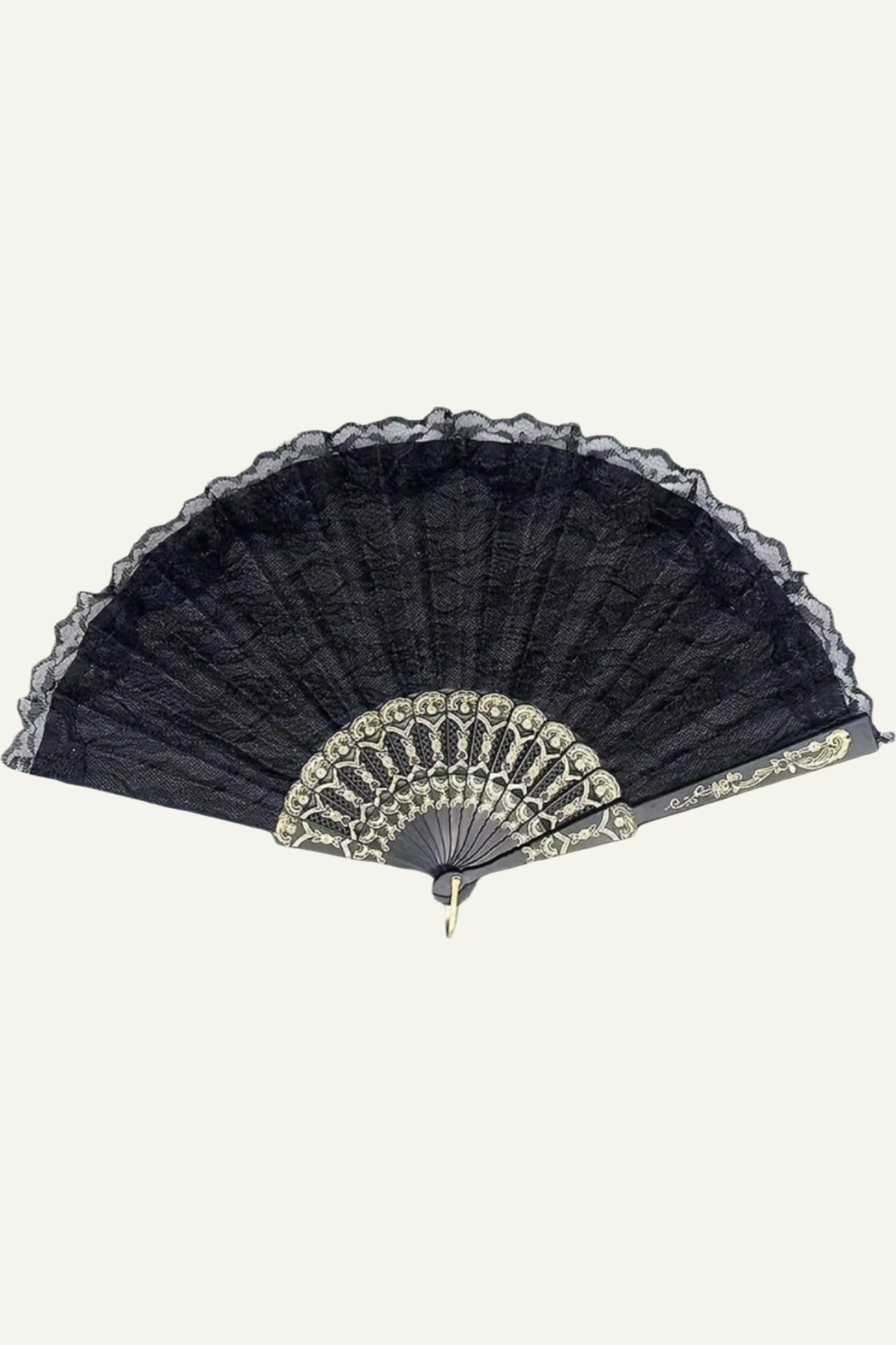 Vintage Black Lace Fan