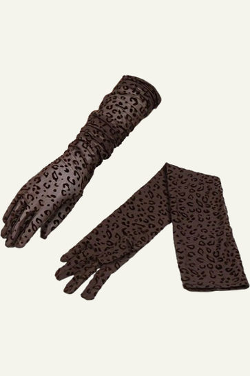 Leopard Lace Gloves