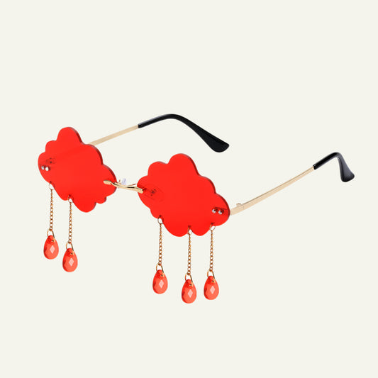 Cloud Disco Tassel Glasses